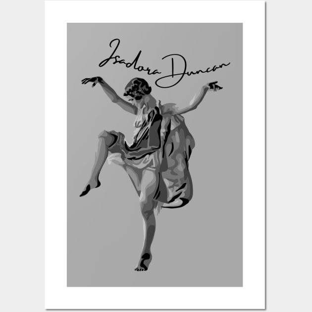 Isadora Duncan Portrait Wall Art by Slightly Unhinged